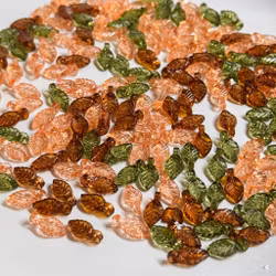 Akrylblad med hål Höstmix ca 80st