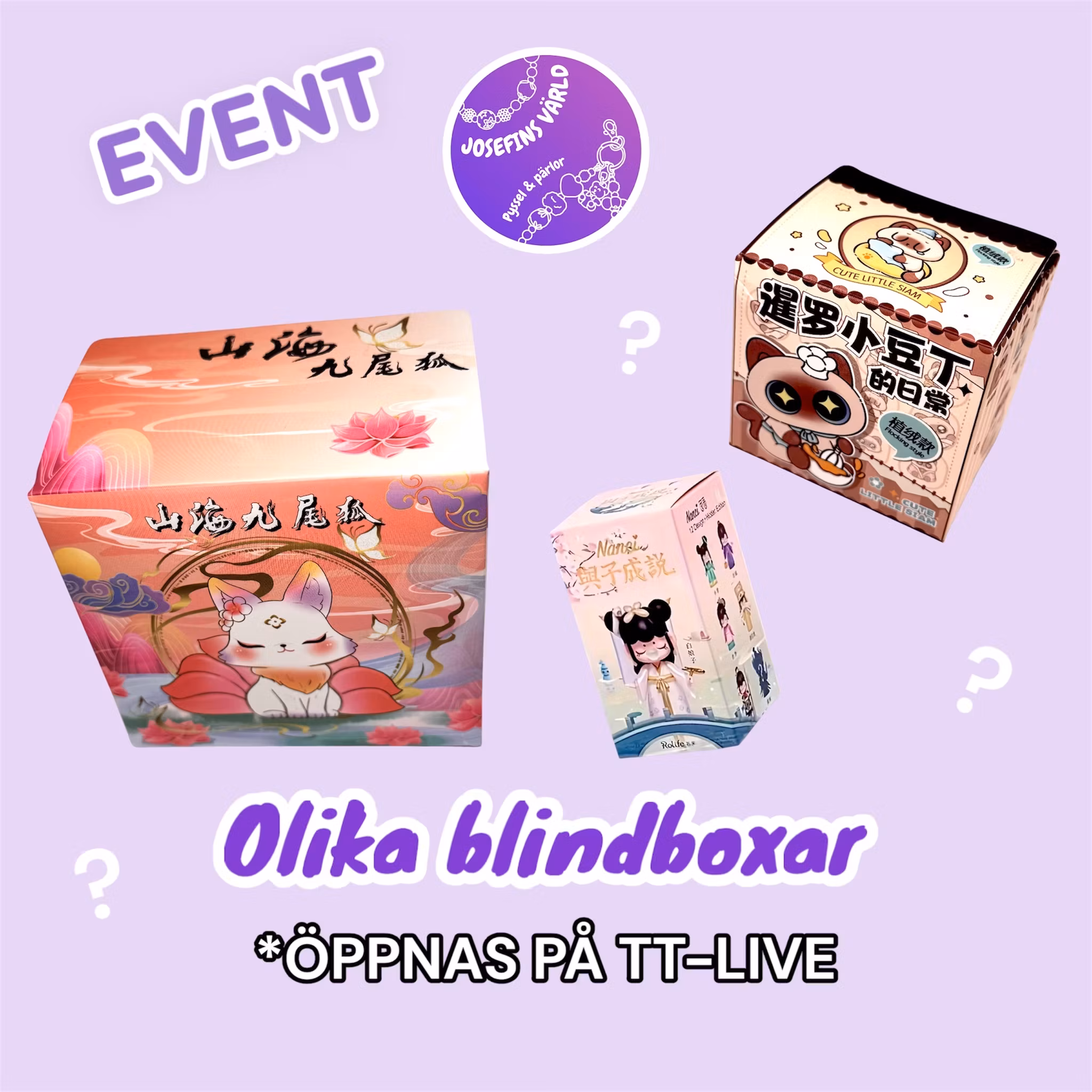 Blindboxar *öppnas på live* - välj sort 1st
