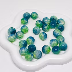 10mm Glaspärlor "Norrsken" 20st