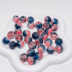 10mm Glaspärlor "fizzy dream" 20st