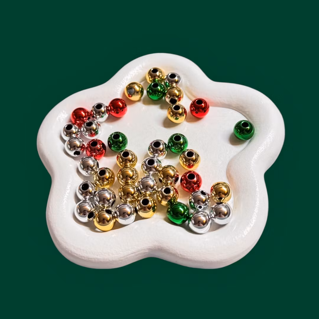 8mm Akrylpärlor Julmix 40st