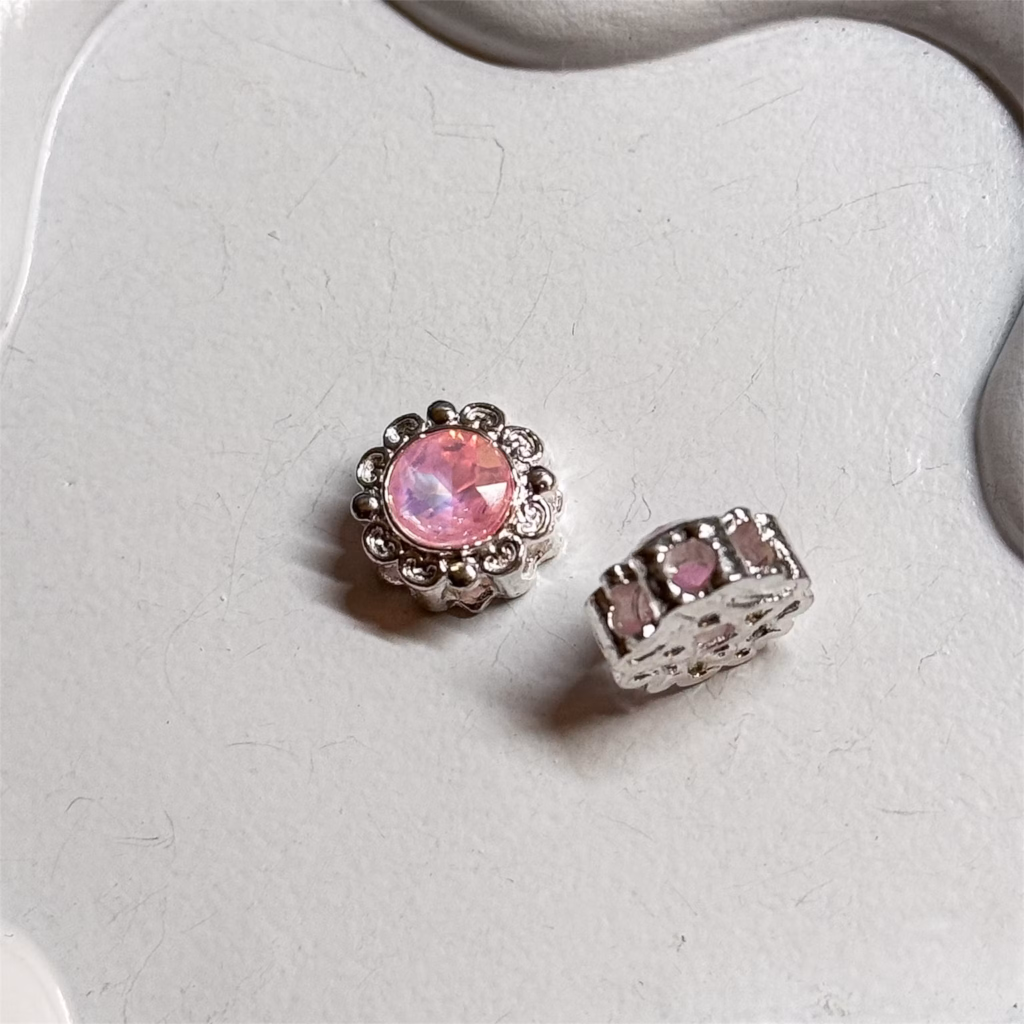 Multihålspärlor "8 hål" Silver - Välj färg 1st