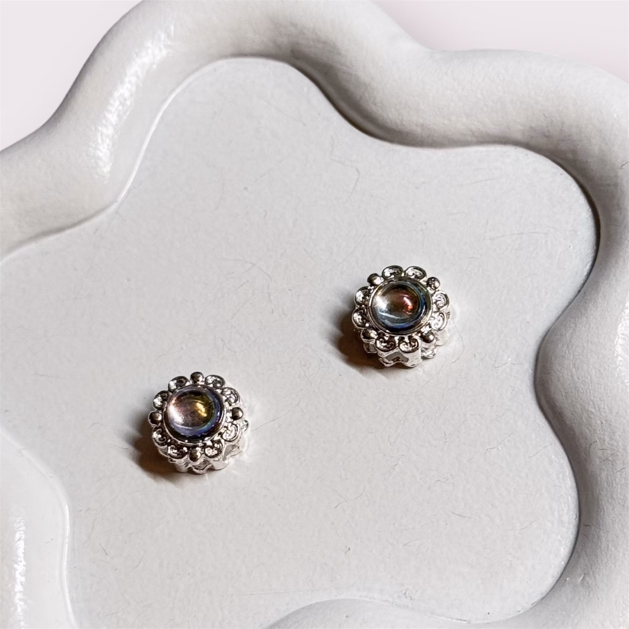 Multihålspärlor "8 hål" Silver - Välj färg 1st