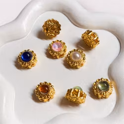 Multihålspärlor "8 hål" Guld - Välj färg 1st