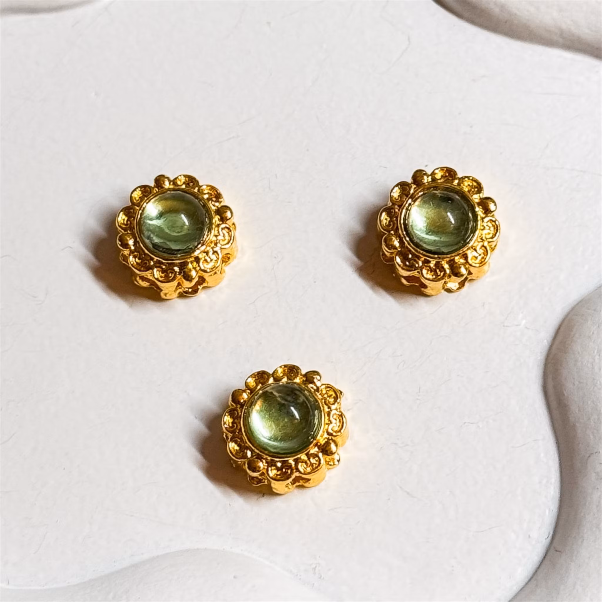 Multihålspärlor "8 hål" Guld - Välj färg 1st