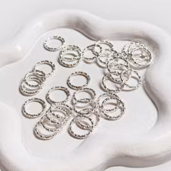 10mm Bindringar Silver 30st