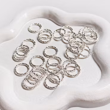 10mm Bindringar Silver 30st