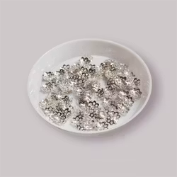 6mm Pärlhattar Silver ca 200st