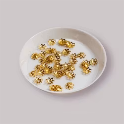 6mm Pärlhattar Guld ca 200st