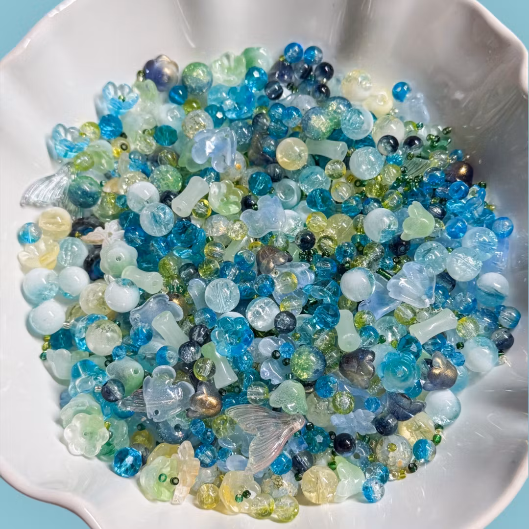 Glasmix Blå/grön 50g