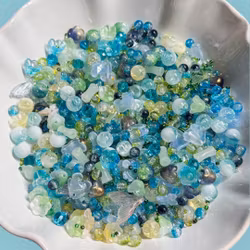 Glasmix Blå/grön 50g