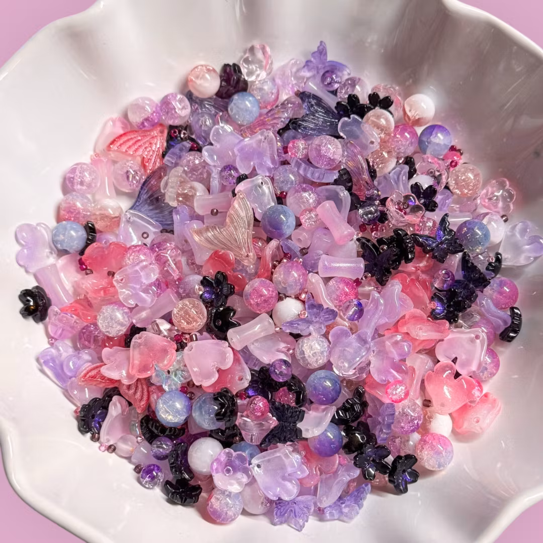 Glasmix Lila/rosa 50g