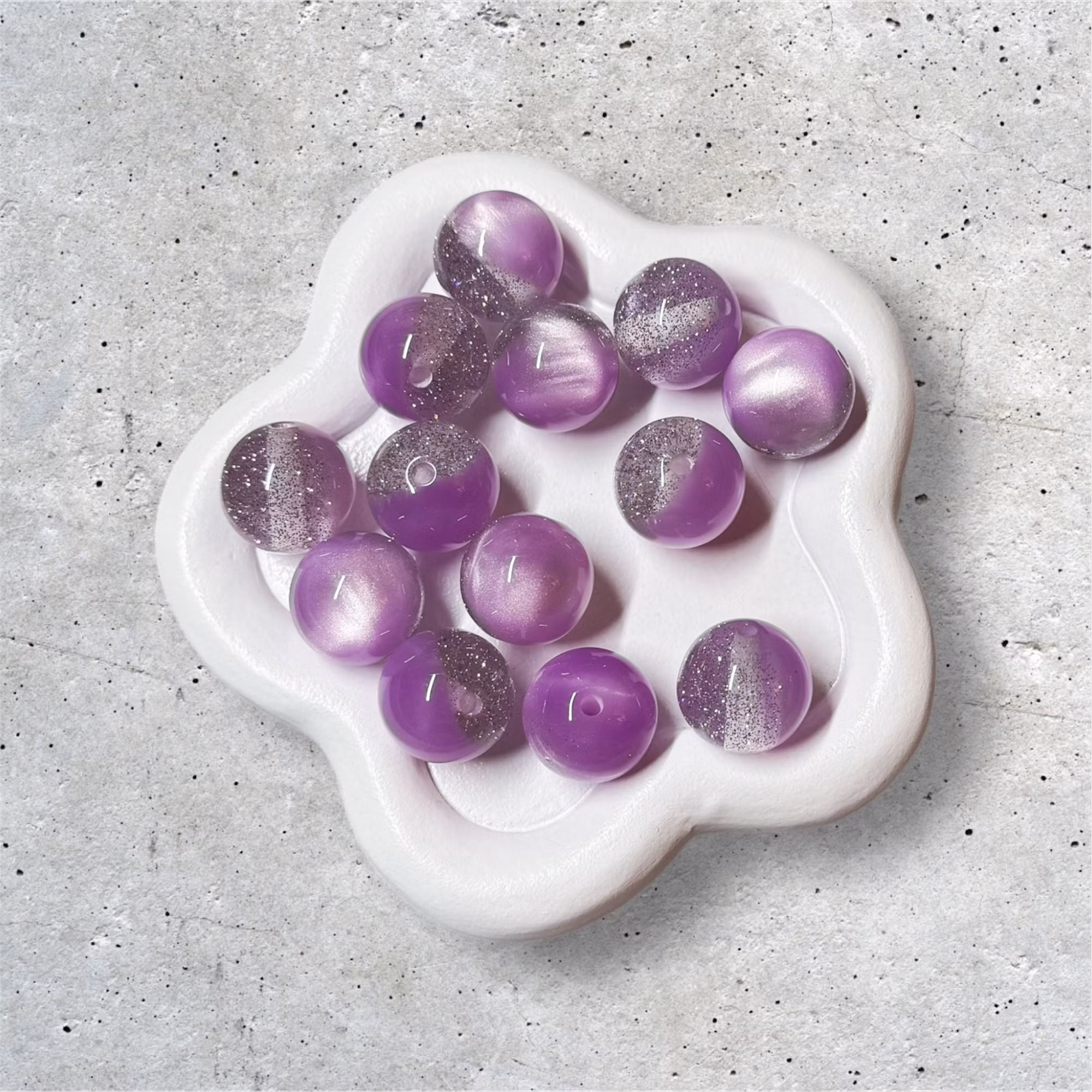 16mm Cat eye/glitter Lila 1st