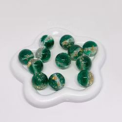 16mm Glitter/gold flakes Grön 1st