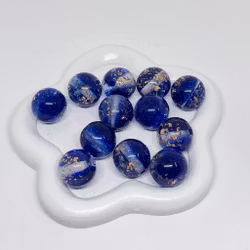 16mm Glitter/gold flakes Mörkblå 1st