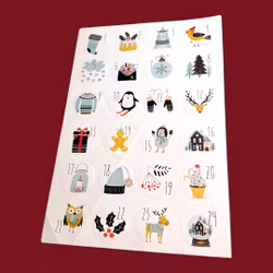 Julstickers 1-24 DIY-kalender #3