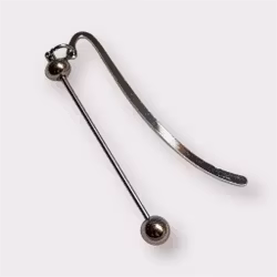 Pärlbart Bokmärke Silver 1st