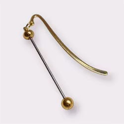 Pärlbart Bokmärke Guld 1st