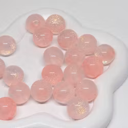 12mm Halvglitter Rosa 1st