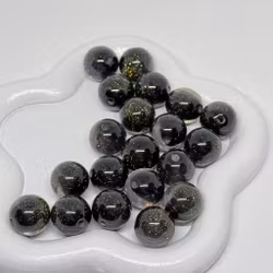 12mm Halvglitter Svart 1st