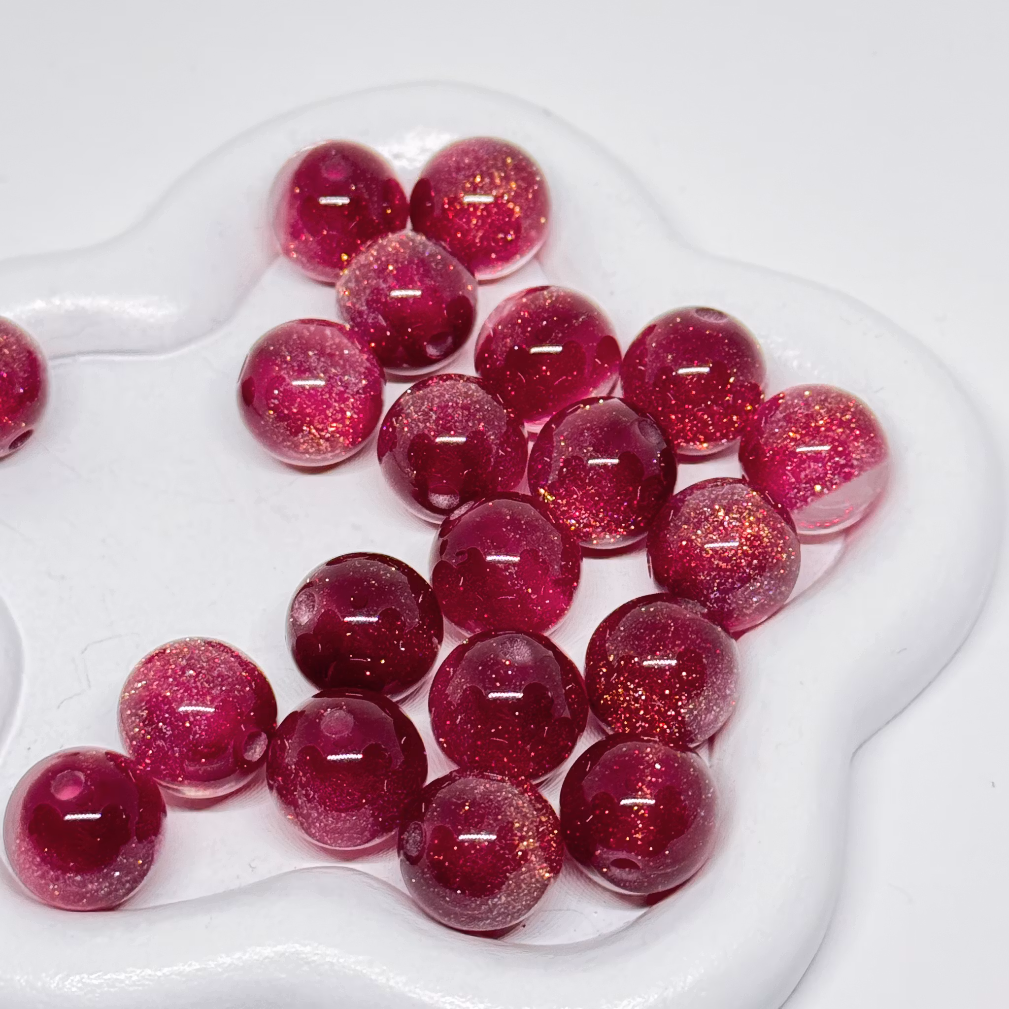 12mm Halvglitter Lila 1st