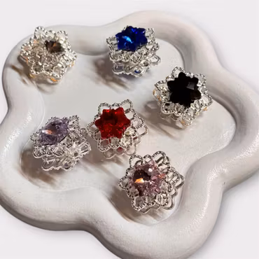 Metall snöflinga/blomma - Välj färg 1st