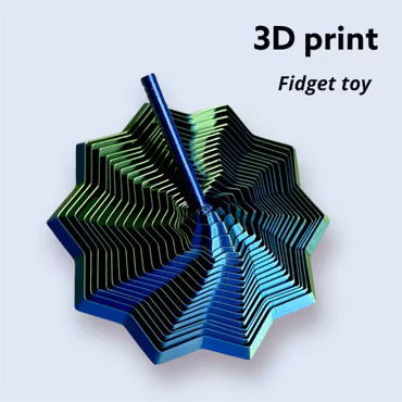 3D printad sensoriskt utvidgbar fidget toy 1st