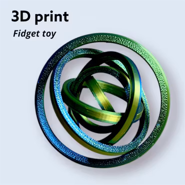 3D printad Snurra fidget toy 1st