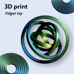 3D printad Snurra fidget toy 1st
