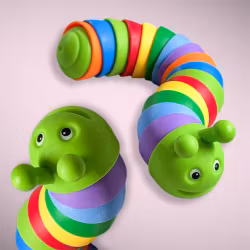 Fidget larv färgglad 1st