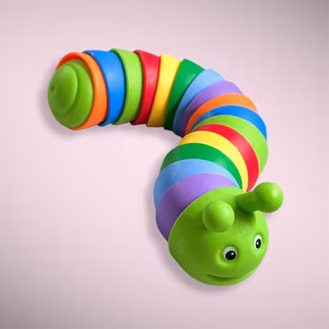 Fidget larv färgglad 1st