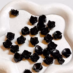 8mm Rosor svarta 40st