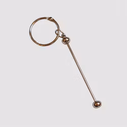 Pärlbar nyckelring Silver 1st