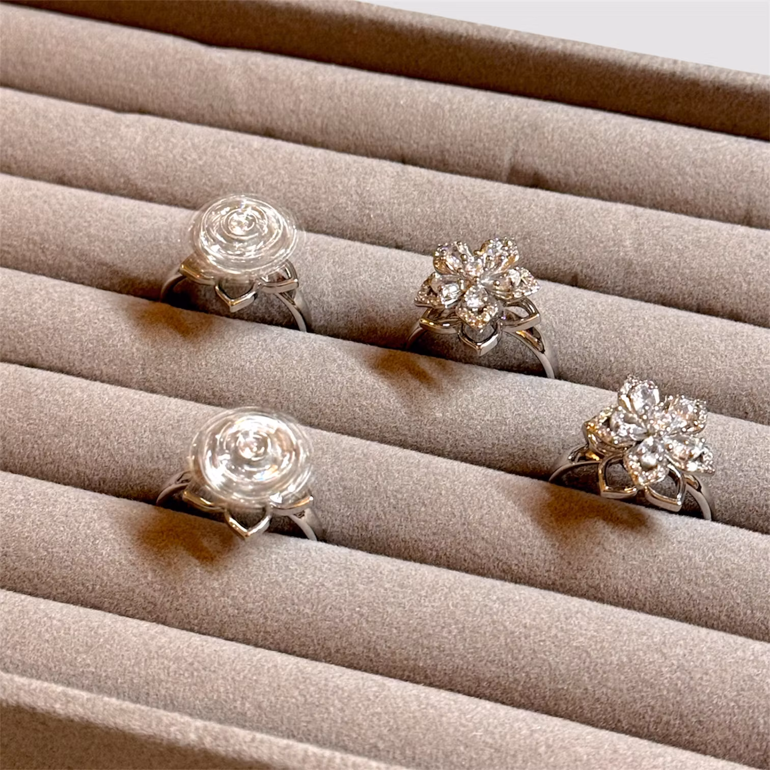 Spinner-ring "blomma" silver 1st