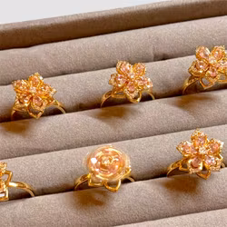 Spinner-ring "blomma" guld 1st