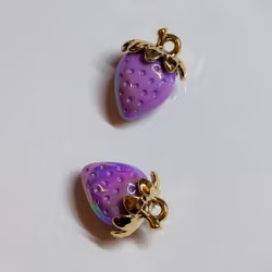 Jorgubbe hänge akryl lila 1st