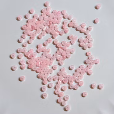 4mm Cat Eye Glaspärlor "ljusrosa" ca 150st