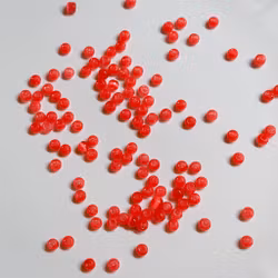 4mm Cat Eye Glaspärlor "röd" ca 150st