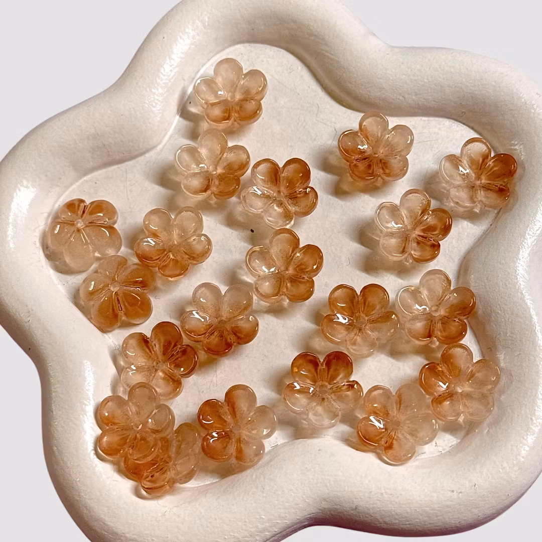 Sakura Glasblommor Brun 20st