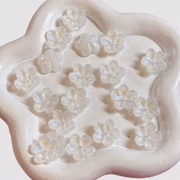 Sakura Glasblommor Vit 20st