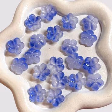 Sakura Glasblommor Blå 20st