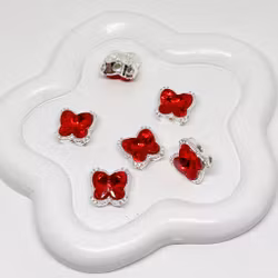 Fjäril multihål "8 hål" Röd 1st