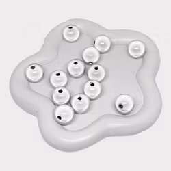 12mm Reflexpärlor Silver 20st