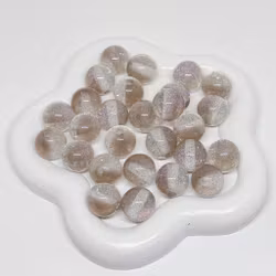 12mm Resinpärlor "Space" Grå 1st