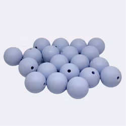 15mm silikonpärla Babyblå 1st