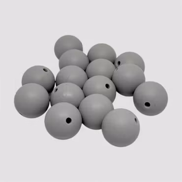 15mm silikonpärla Grå 1st