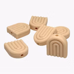 Silikonfokal regnbåge Beige 1st