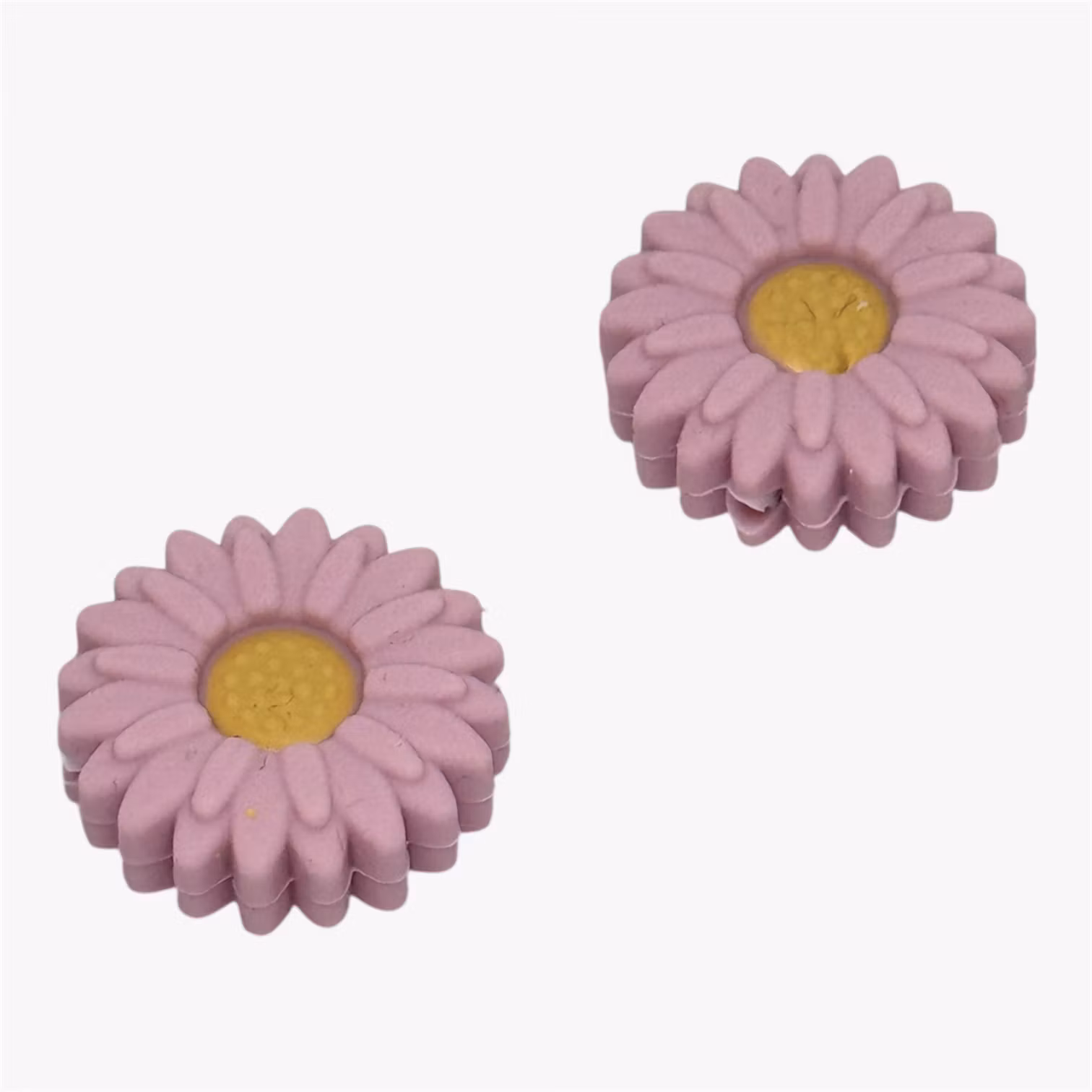 Silikonfokal Daisyblomma Lila 1st