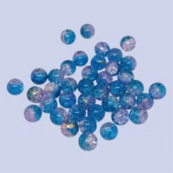 10mm glaspärlor "Galax" 20st