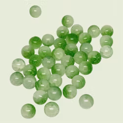 10mm glaspärlor "Green grass" 20st
